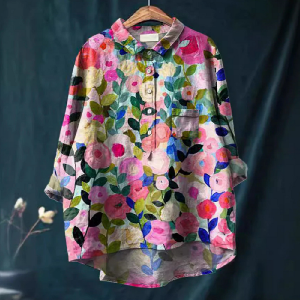 Bertan | Damen Bluse mit Blumendruck