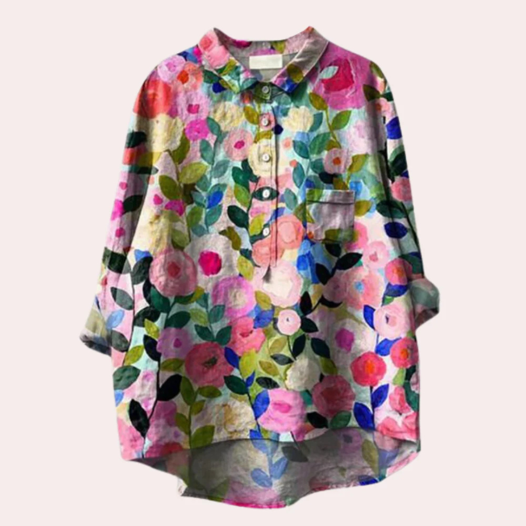 Bertan | Damen Bluse mit Blumendruck