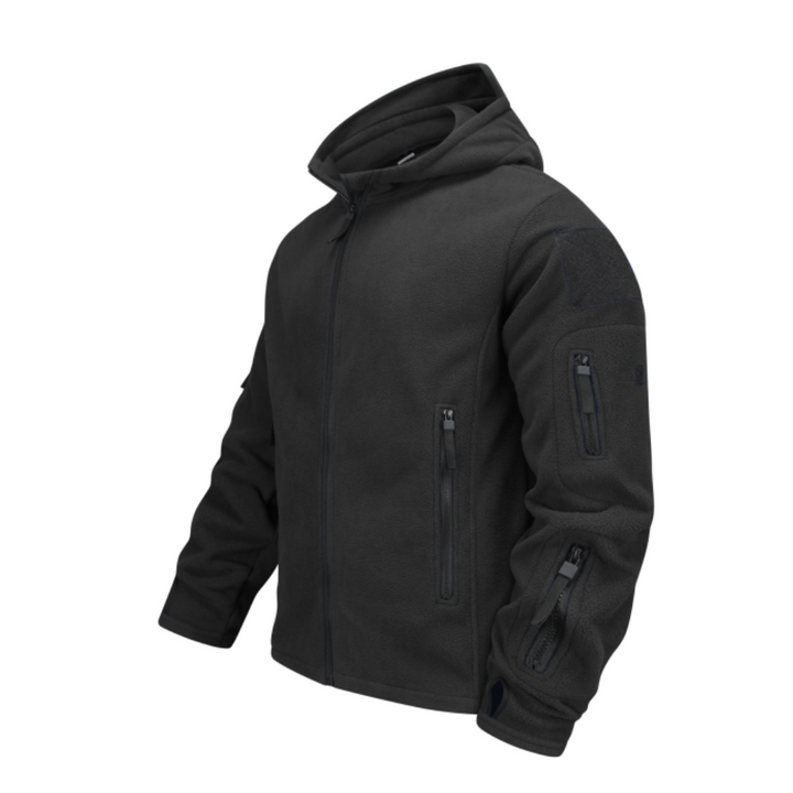 Herren Kapuzen Winddichte Reißverschluss Jacke | Multi Taschen