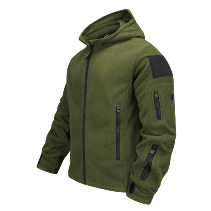 Herren Kapuzen Winddichte Reißverschluss Jacke | Multi Taschen