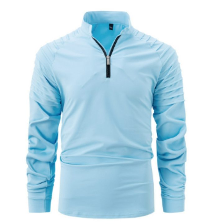 Langärmliger Pullover Mit Halbem Reißverschluss Für Herren | Warm