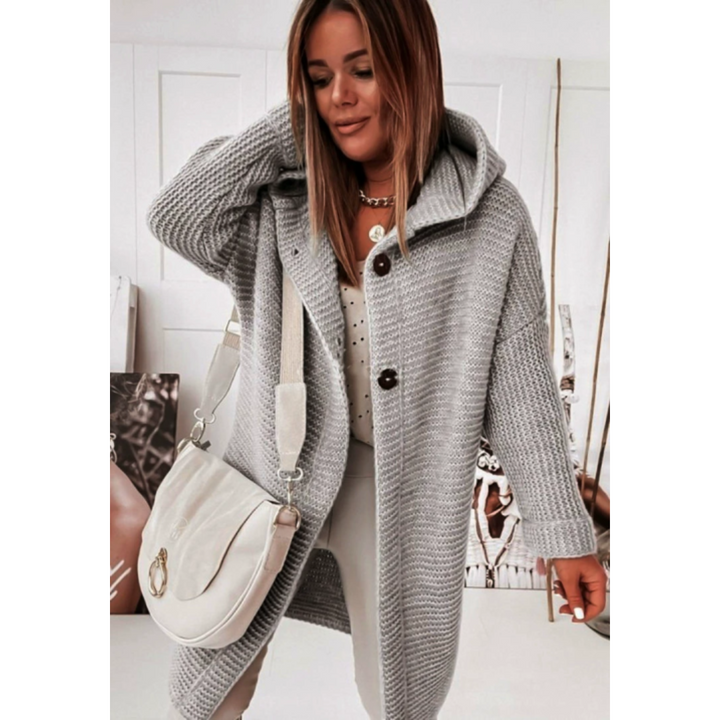 Gemütlich Cardigan für Damen | Mit Kapuze