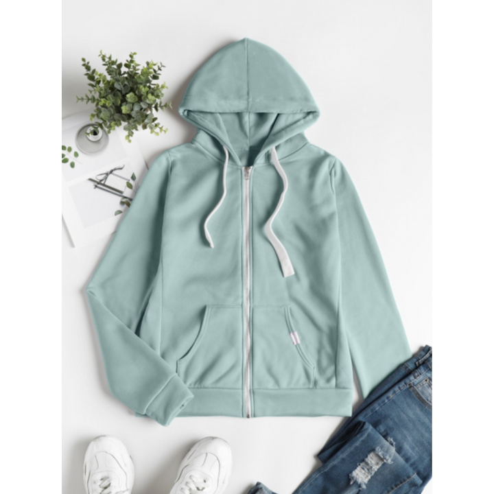 Damen-Kapuzenpullover mit Reißverschluss und Kapuze | Winter