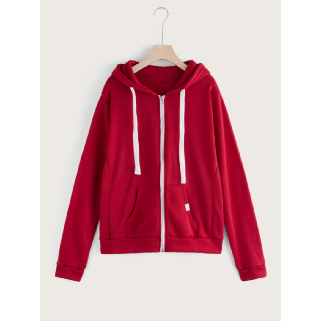 Damen-Kapuzenpullover mit Reißverschluss und Kapuze | Winter