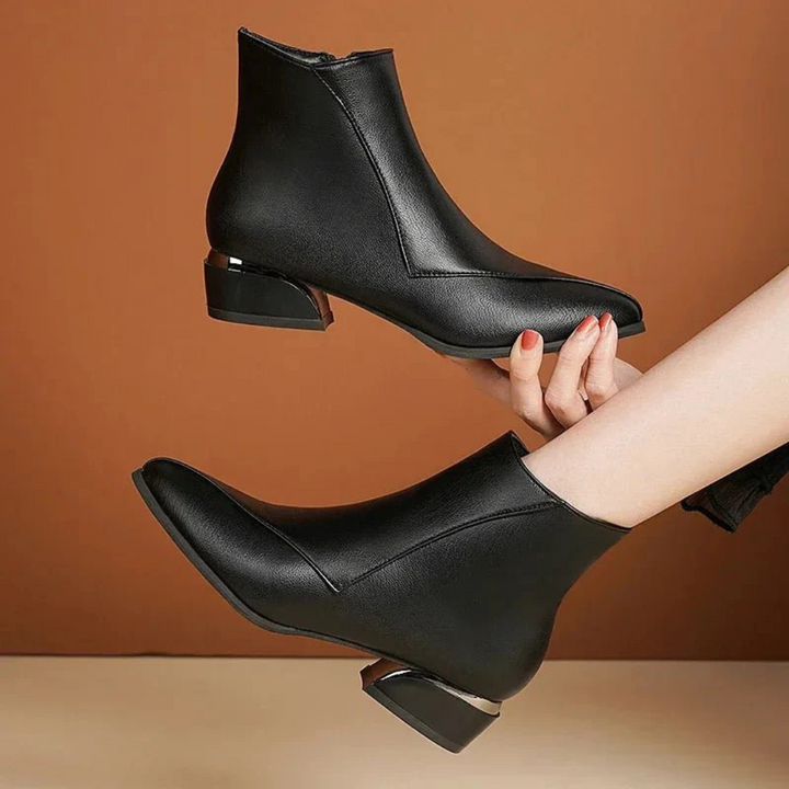 Klassische Damenstiefel Mit Reißverschluss | Stilvoll