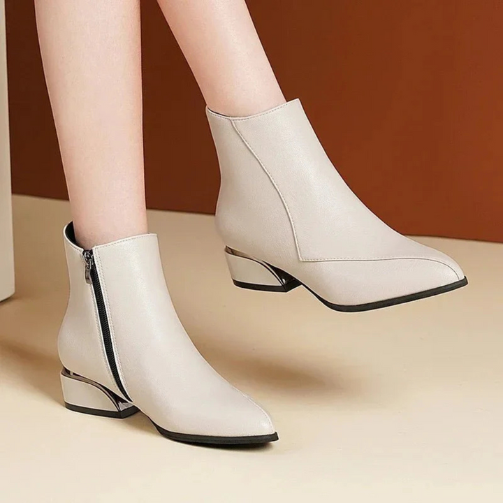 Klassische Damenstiefel Mit Reißverschluss | Stilvoll