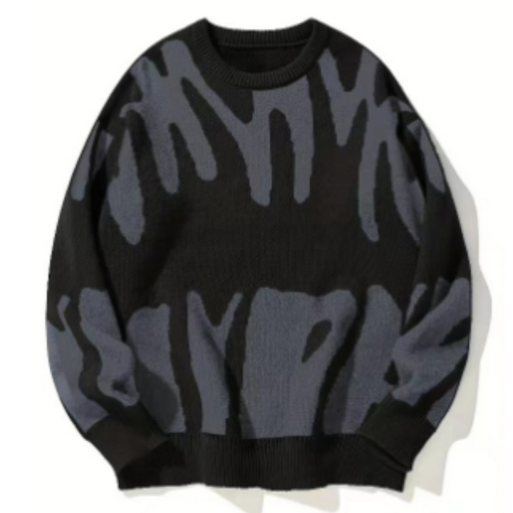 Elijoh | Herren Lässiger Weicher Strick Pullover | Warme