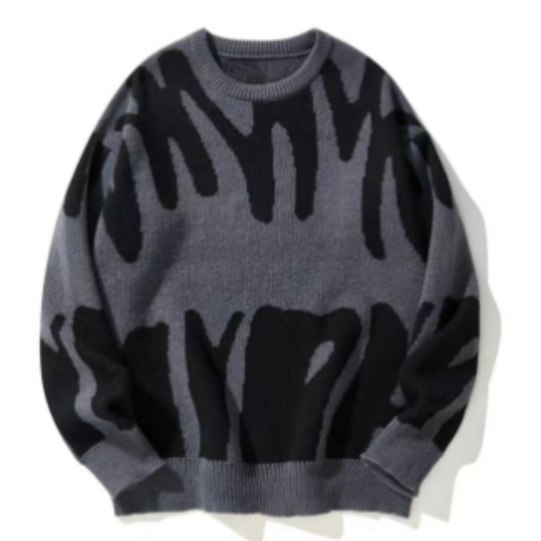 Elijoh | Herren Lässiger Weicher Strick Pullover | Warme