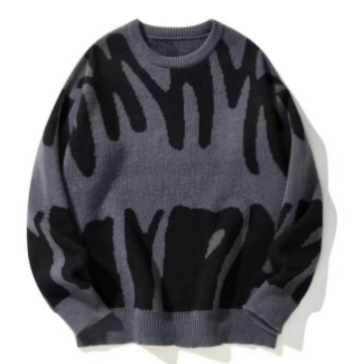 Elijoh | Herren Lässiger Weicher Strick Pullover | Warme