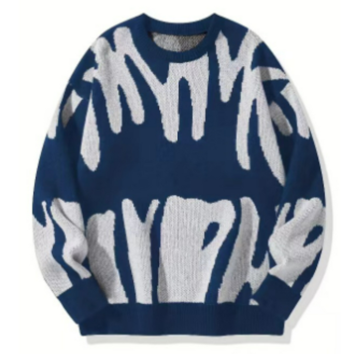 Elijoh | Herren Lässiger Weicher Strick Pullover | Warme