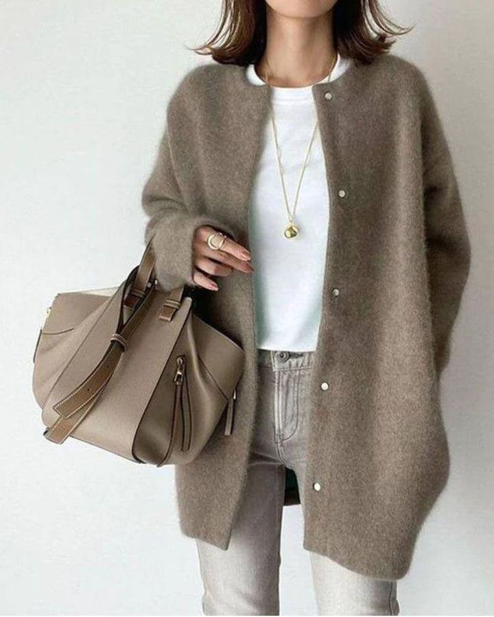 Damen Winter Chic Strickjacke | Warm