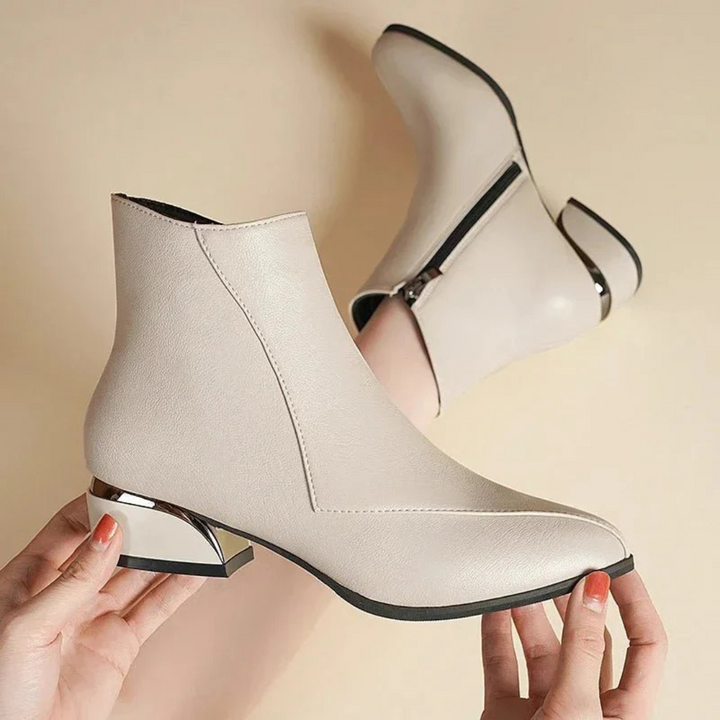 Klassische Damenstiefel Mit Reißverschluss | Stilvoll