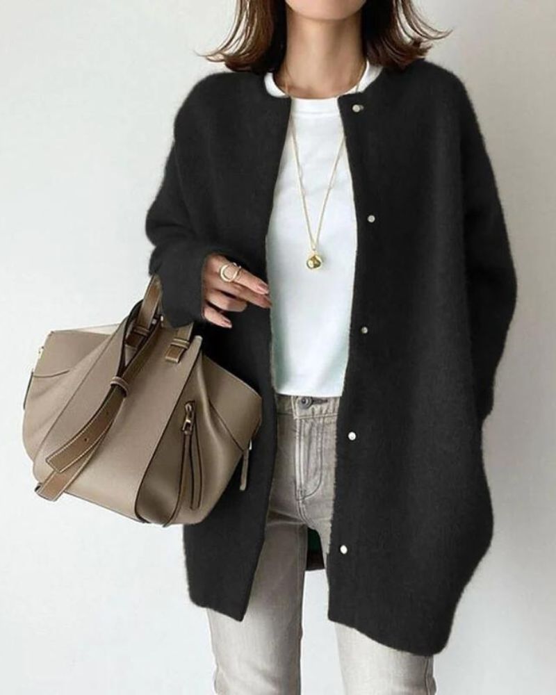 Damen Winter Chic Strickjacke | Warm