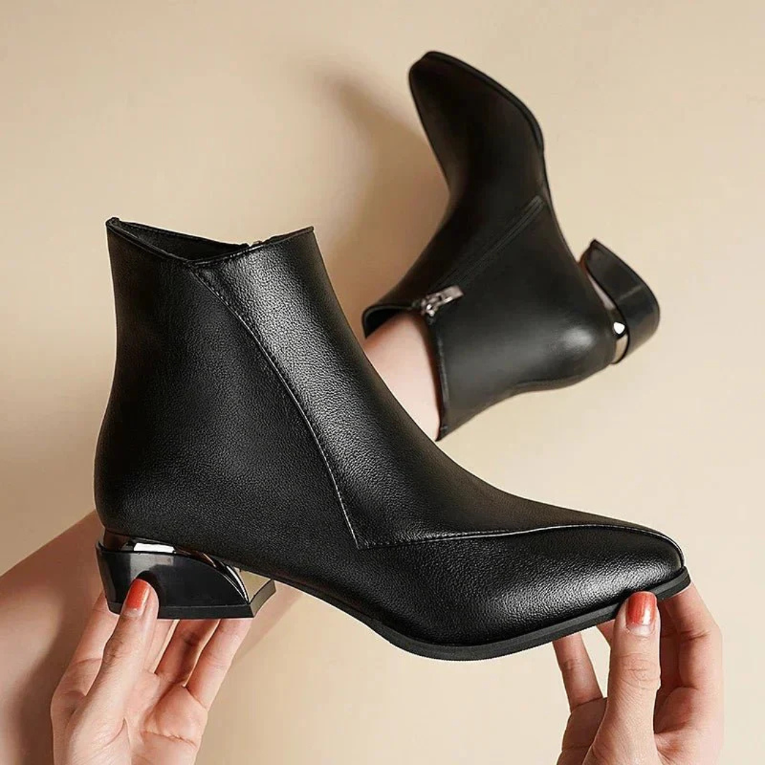 Klassische Damenstiefel Mit Reißverschluss | Stilvoll