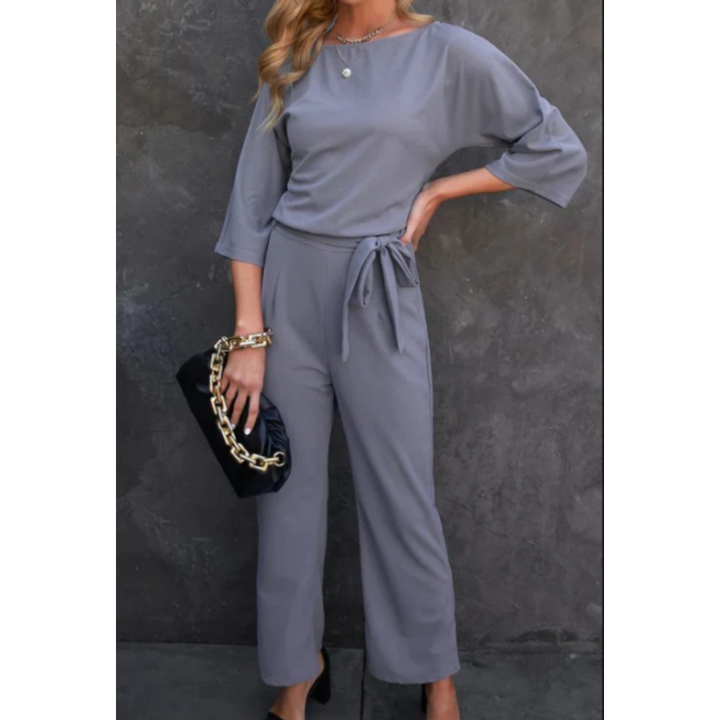 Schickes Jumpsuit Mit Weitem Bein Für Damen | Langarm