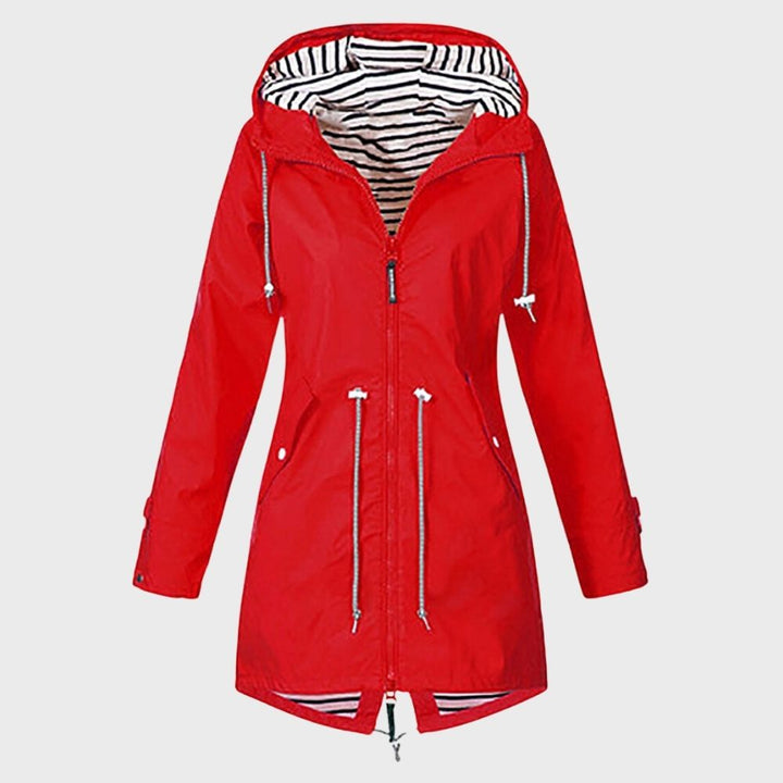 Damen Kapuze Regenjacke | Lange