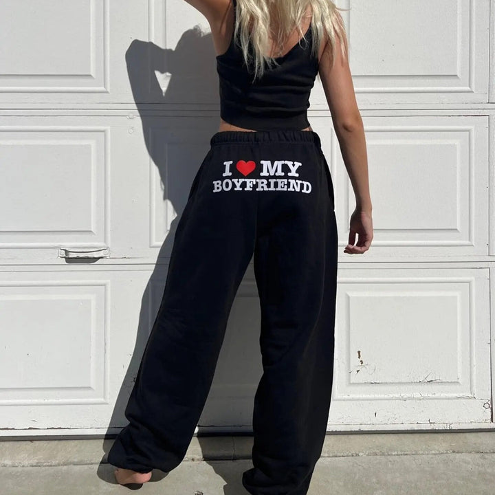 Damen Bedruckte Jogginghosen | Hohe Taille