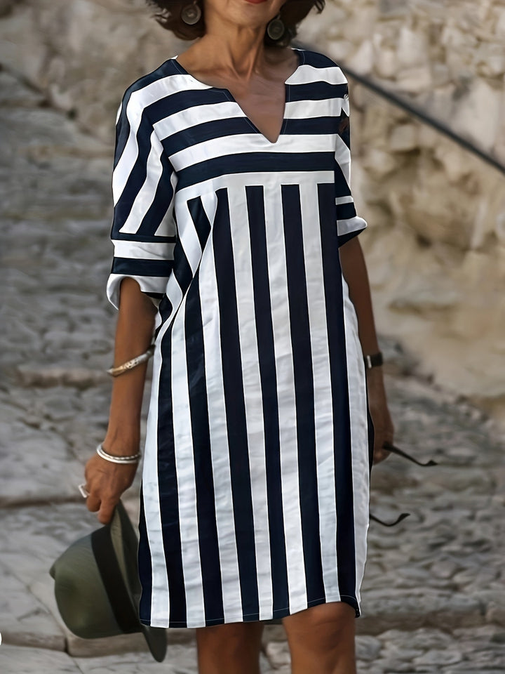 Sommerkleid Mit Streifenmuster Für Damen | Mini