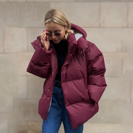 Helena | Damen Klassische Winter-Pufferjacke | Warme