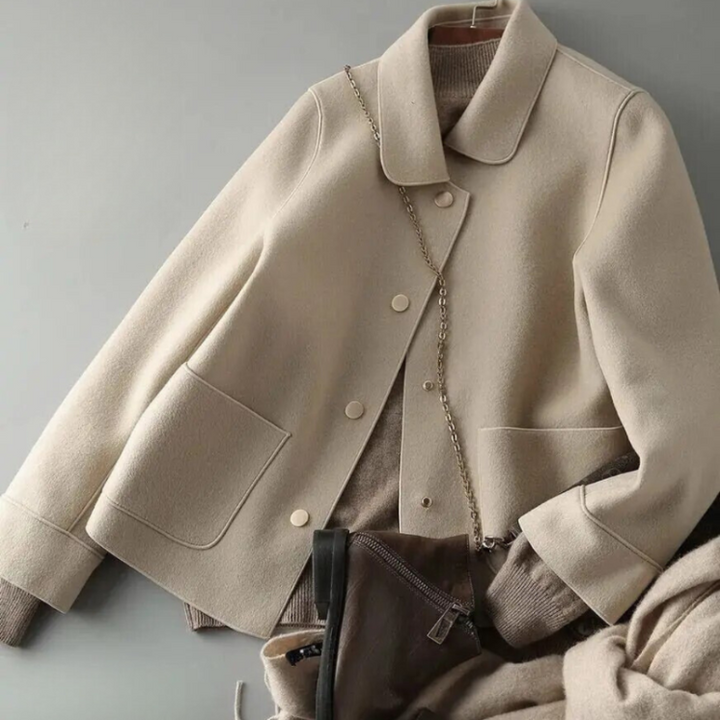 Melaysia | Damen Lässiger Knopf Daunen Jacke | Warme