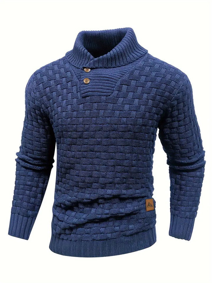Jestro | Herren Stilvoller Fitted Pullover | Warme