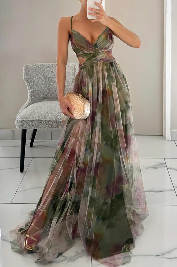 Atemberaubendes Maxikleid Für Hochzeitsgäste Mit V Ausschnitt Für Damen