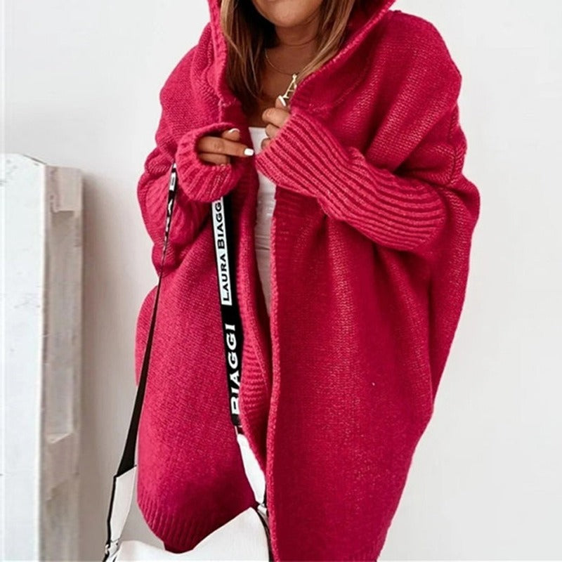 Maisie | Damen Warme Lange Strickjacke | Winter