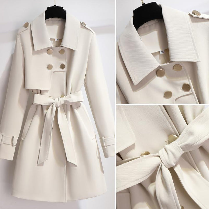 Damen Elegante Trenchcoat | Weiß