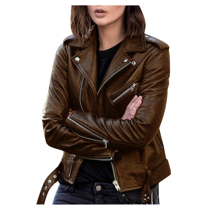 Lässige Bikerjacke für Damen | Mit Reißverschluss
