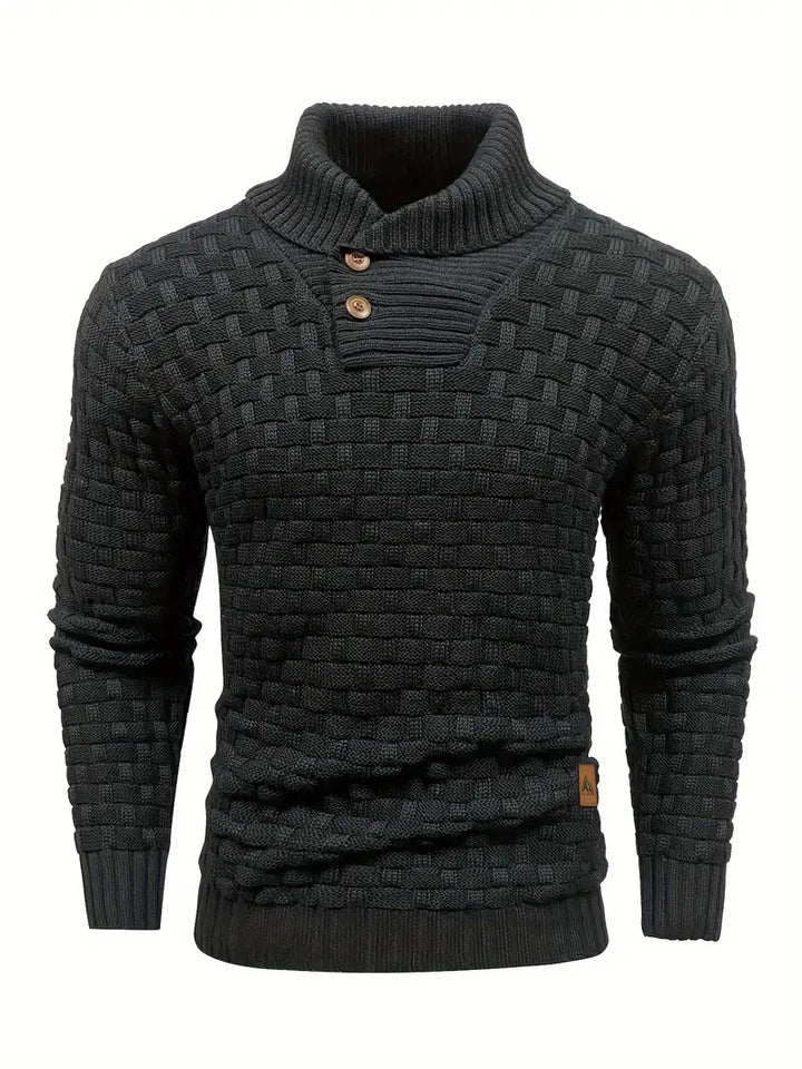 Jestro | Herren Stilvoller Fitted Pullover | Warme