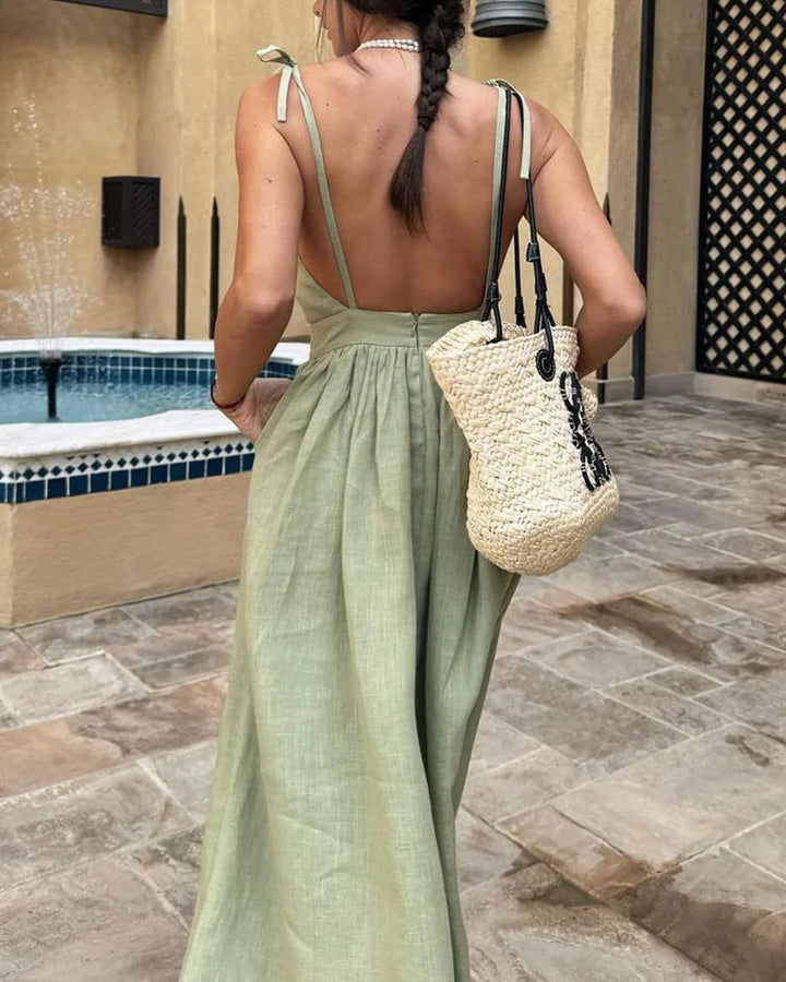 Rückenfreies Sommerkleid Für Damen | Maxi