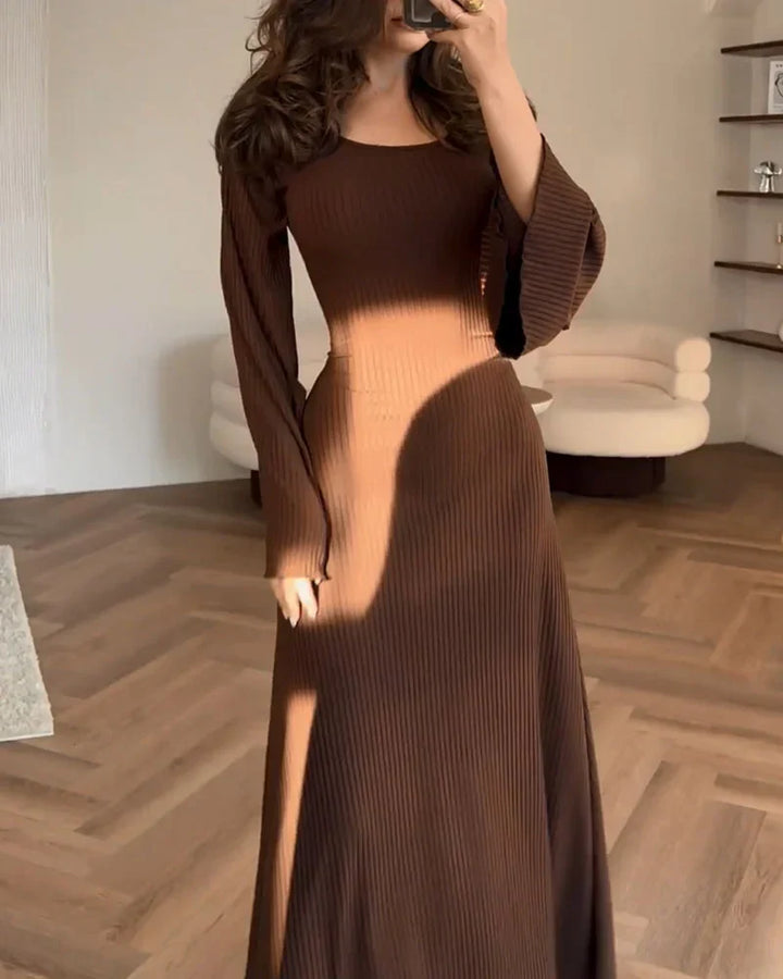 Langärmliges Hochzeitsgastkleid Für Damen | Maxi