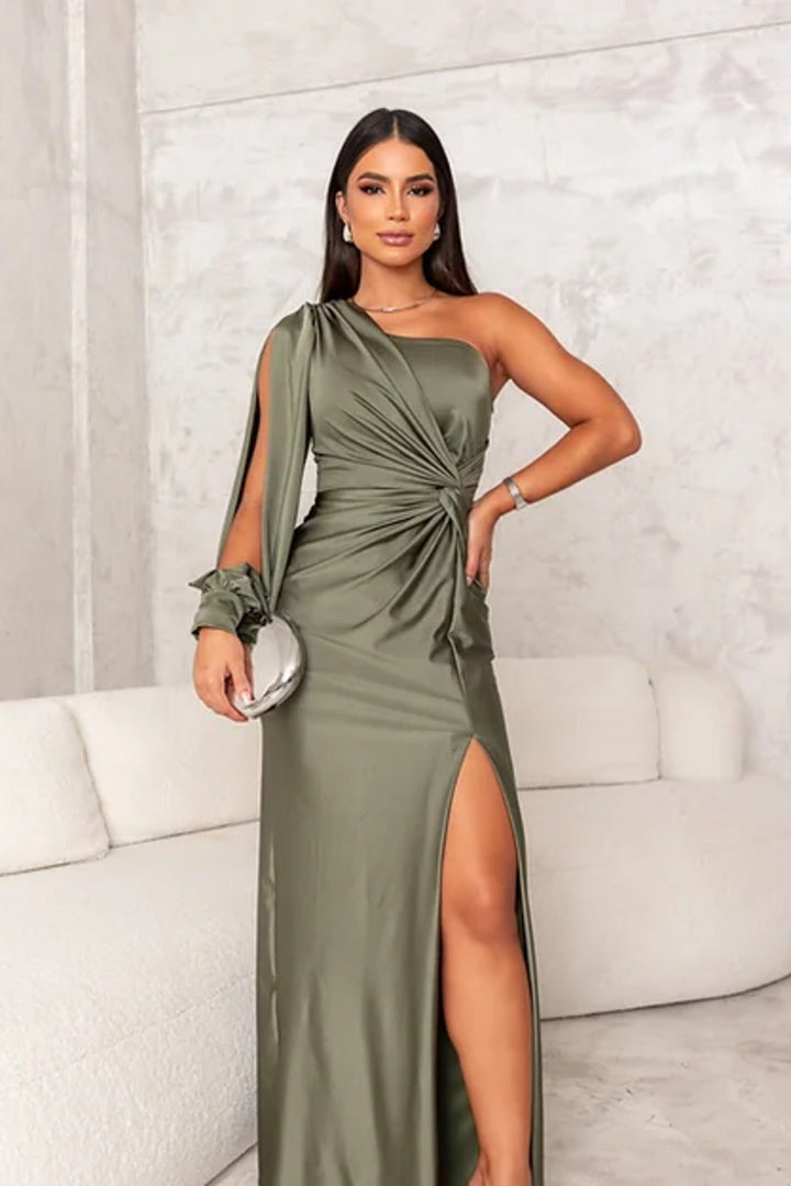 Elegantes Abendkleid Mit Einer Schulter Für Damen