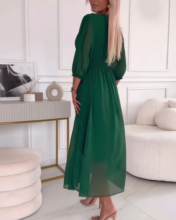 Schickes Damen Sommerkleid | Puffärmel