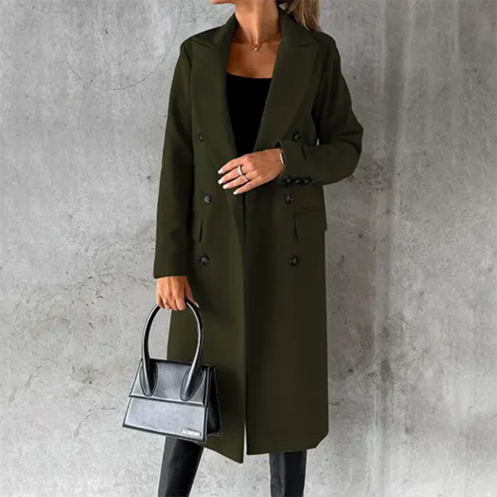 Chaya | Damen Winter Lang Trench Mantel | Warme