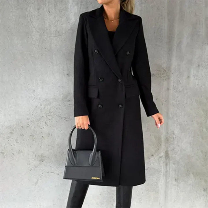 Chaya | Damen Winter Lang Trench Mantel | Warme
