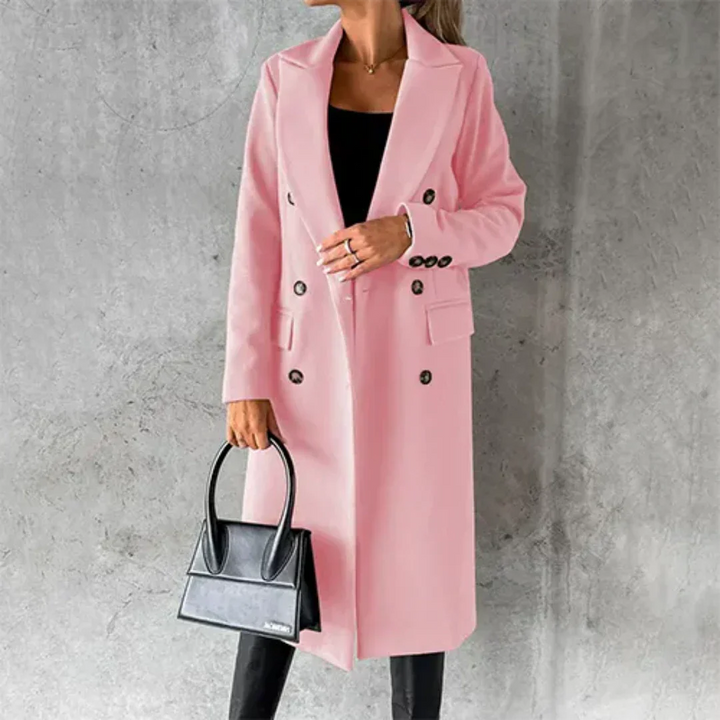 Chaya | Damen Winter Lang Trench Mantel | Warme