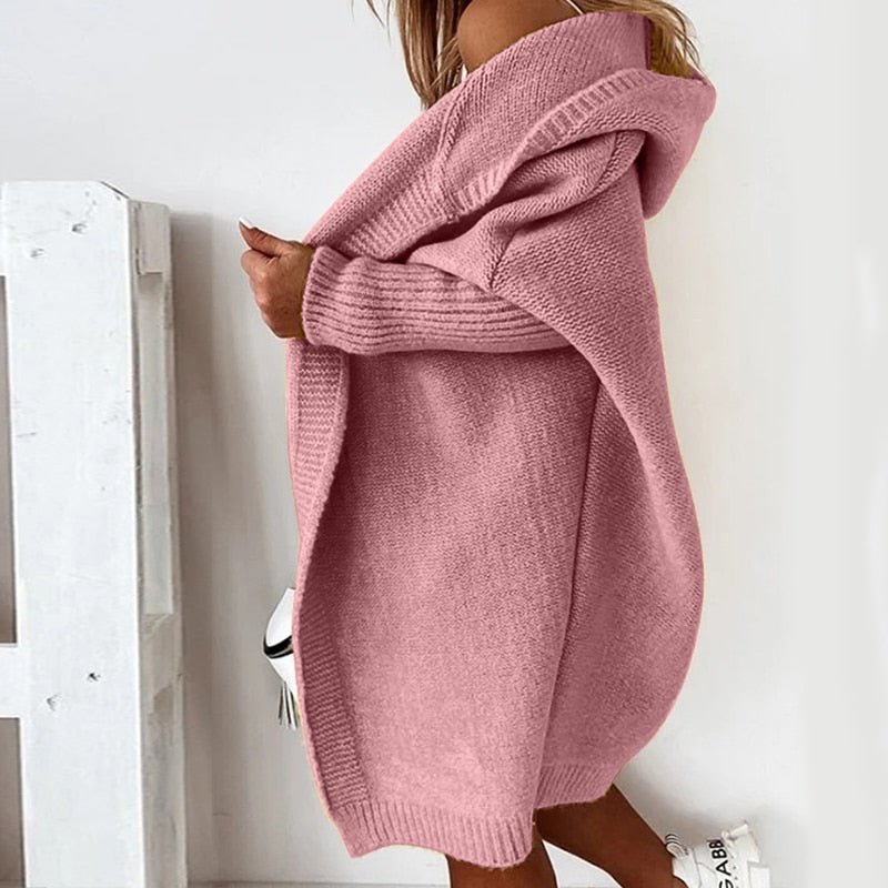 Maisie | Damen Warme Lange Strickjacke | Winter