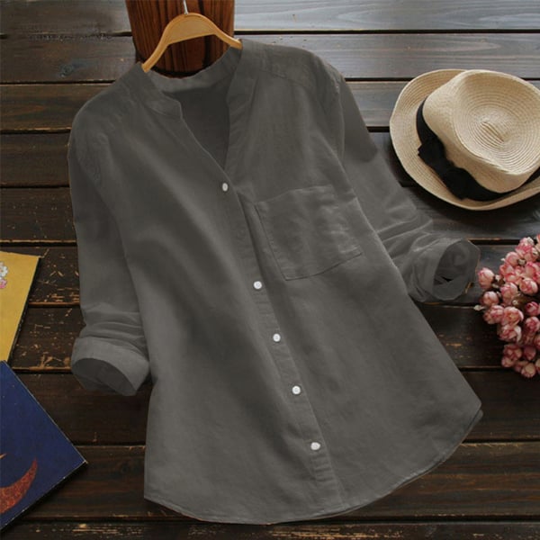 Klassische Bluse Mit 3/4 Ärmeln Für Damen | Bequem
