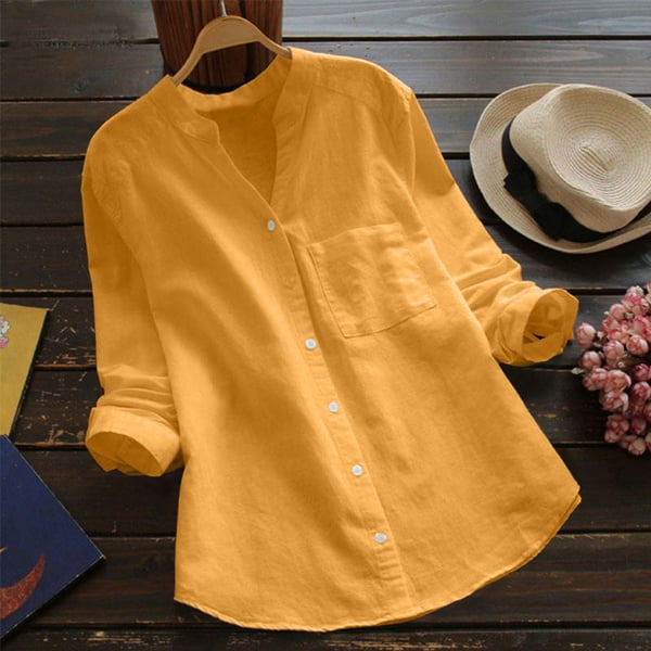Klassische Bluse Mit 3/4 Ärmeln Für Damen | Bequem