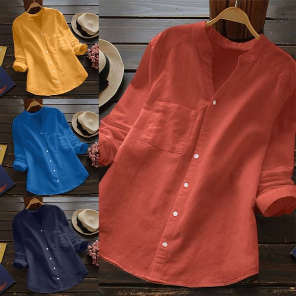 Klassische Bluse Mit 3/4 Ärmeln Für Damen | Bequem