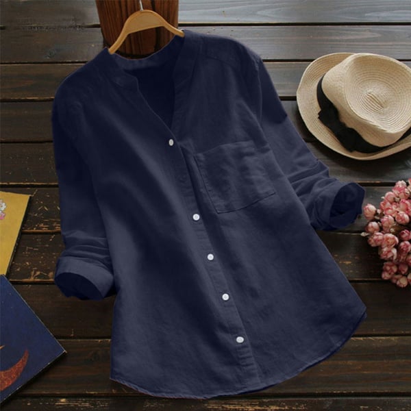 Klassische Bluse Mit 3/4 Ärmeln Für Damen | Bequem