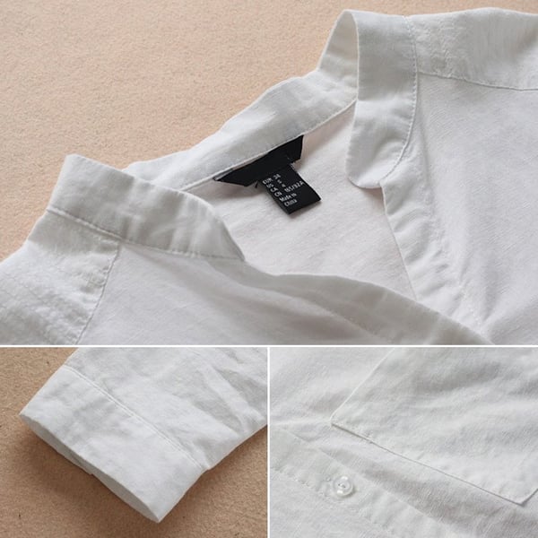 Klassische Bluse Mit 3/4 Ärmeln Für Damen | Bequem