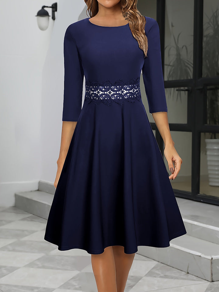 Damen Elegantes Abend Kleid | Midi