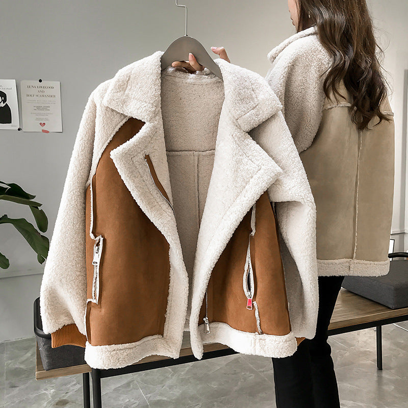 Eleganter Damen-Teddy-Mantel | Übergroßer