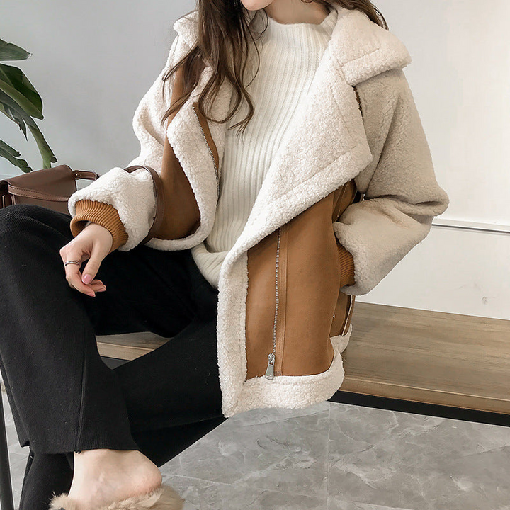 Eleganter Damen-Teddy-Mantel | Übergroßer