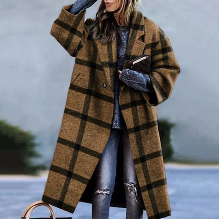 Karliney | Damen Lässiger Herbst Lang Mantel | Warme