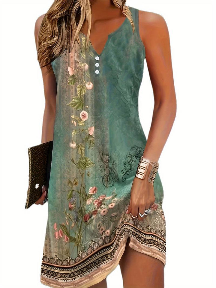 Damen Ärmelloses Bequemes Kleid | Mini
