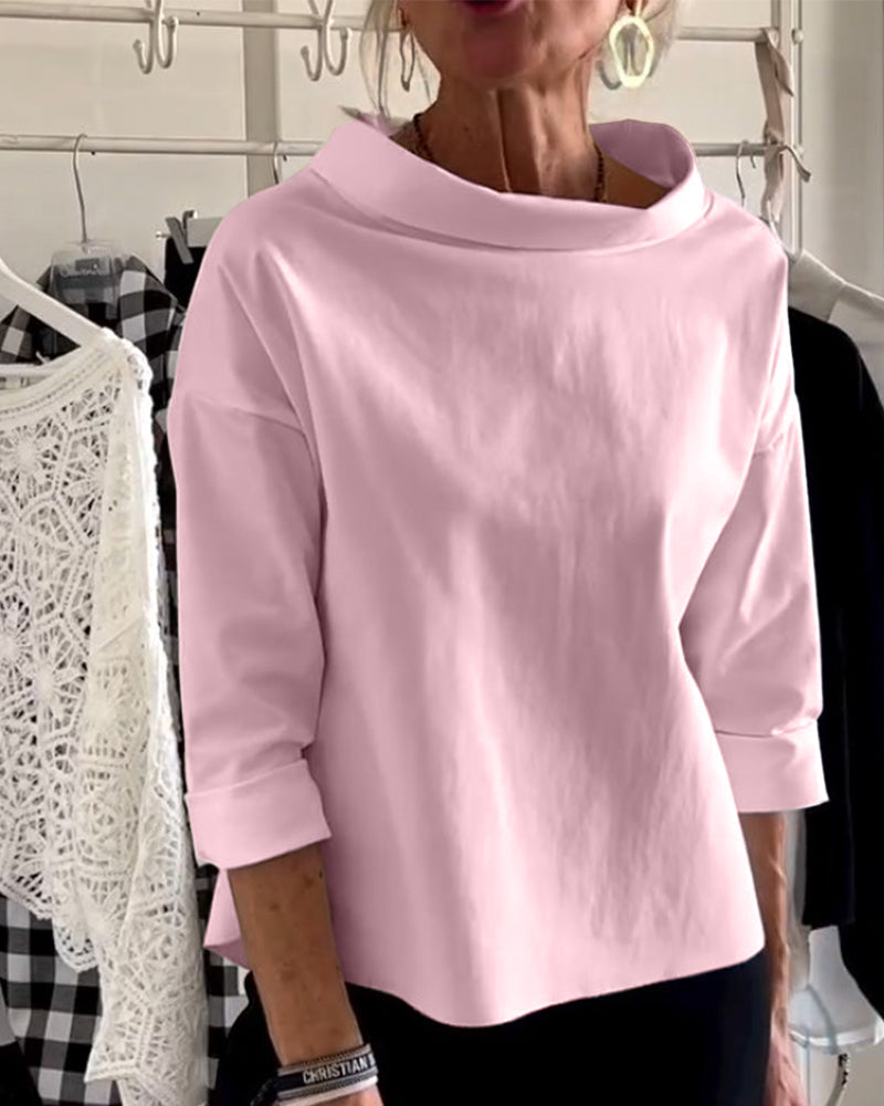 Damen Langarm Elegant Top | Sommer