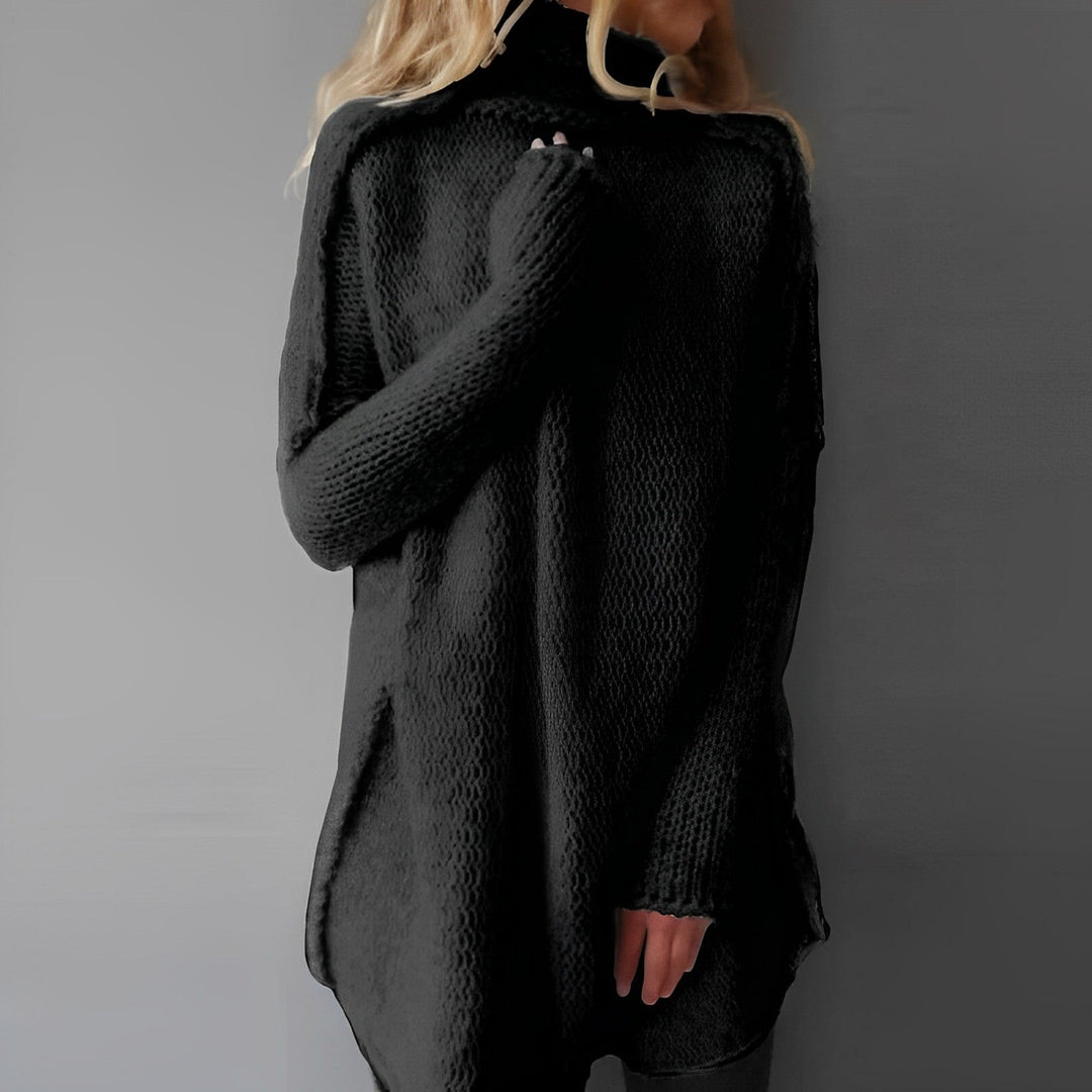 Selena | Damen Lässiger Rollkragen Lange Pullover | Winter
